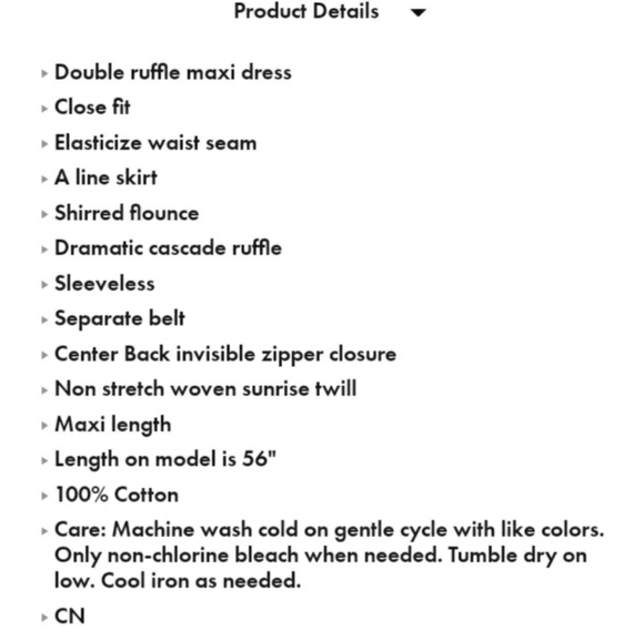 NWT Eloquii Double Ruffle Stripe Maxi Dress - Picture 6 of 6